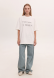 White oversize unisex "Хто тут батько" T-shirt   